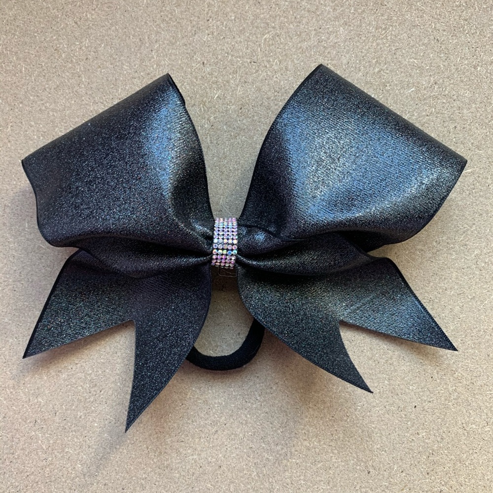 Matte Black Cheer Bow